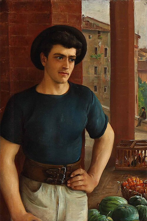Italian fruitseller, Siena, , Ludovica Anine Vilhelmine Augusta Thornam