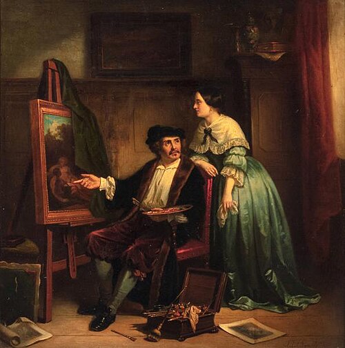 Artist in Studio, , Jan Jacobus Matthijs Damschröd