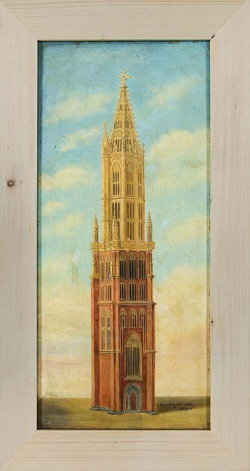 De toren van de Grote Kerk, kopie naar S.H. Lotsy, 1864, Johannes Hermanus van der Heyden