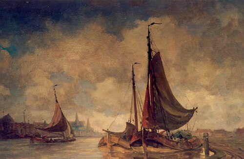 Botters in West-Nederlandse haven, , Kees van Waning