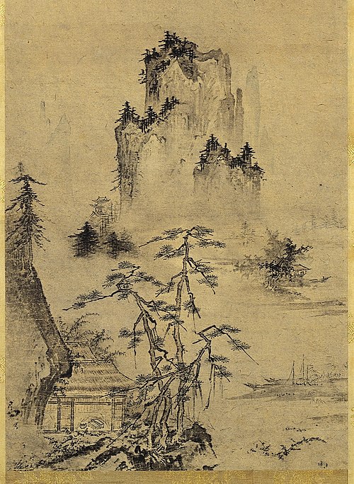 Hue of the Water, Light on the Peaks, 1445, Shūbun
