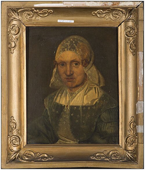 Portret van een onbekende vrouw, 1839, Hendrik Schaaff