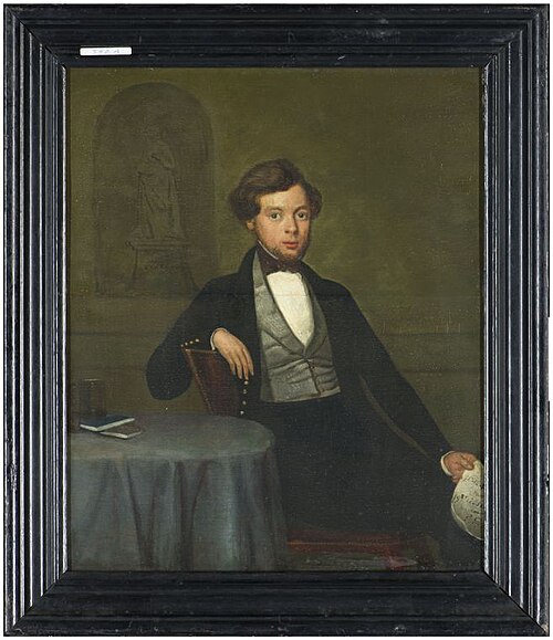 Portret van dr. Alb. Meursinge, 1833, Hendrik Schaaff