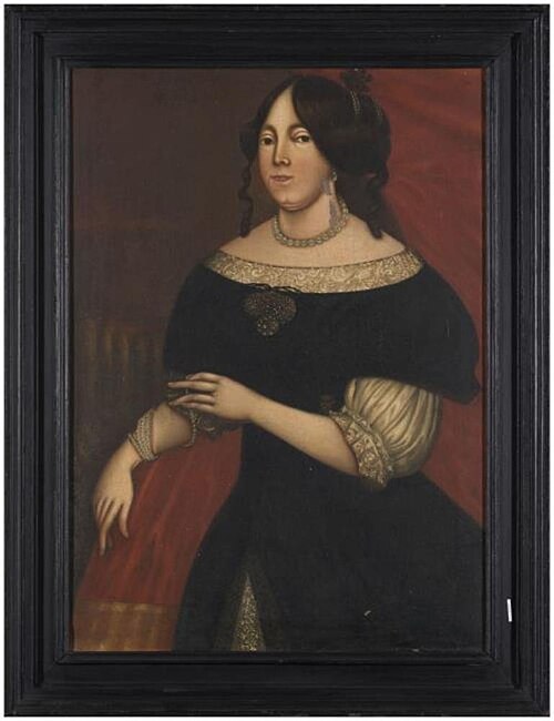 Portrait of a unknown woman, 1674, Julius de Geest