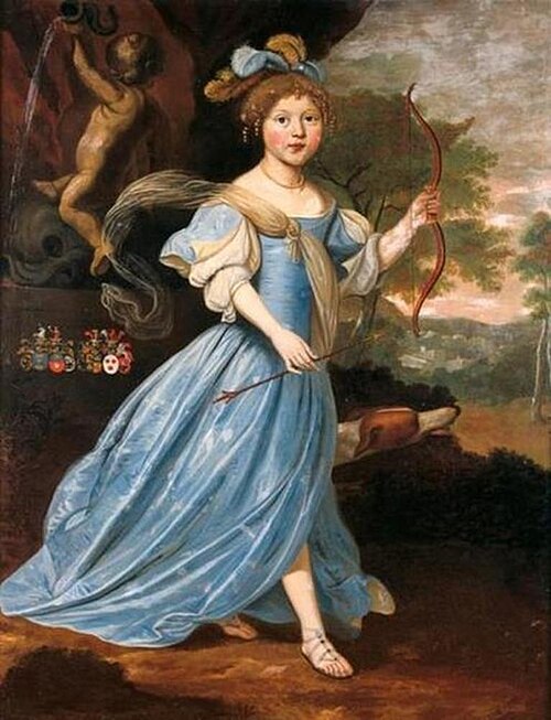 Portrait of Susanna Maria van Camstra (1670-1678), 1676, Julius de Geest