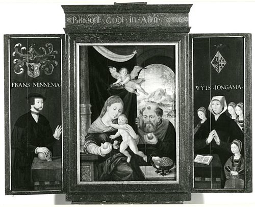 Minnema altarpiece, 1540, Meester van de Minnema Portretten