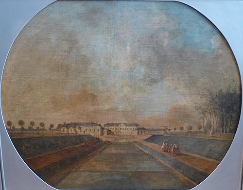 vue du château de Chanteloup prise de la cascade, 1785, Jean-Pierre Houël