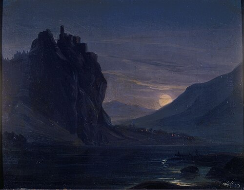 Castle hill on the river, , Johann Anton Castell
