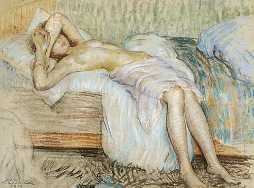 Paresse matinale, 1900, Louise Catherine Breslau