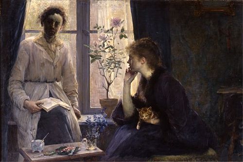 Les amies (Contre-jour), 1888, Louise Catherine Breslau