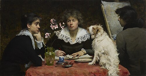 Portrait des amies, 1881, Louise Catherine Breslau