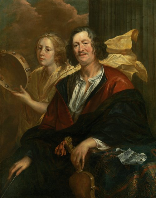 Portrait of a Musician with his Muse, , Jacob Jordaens