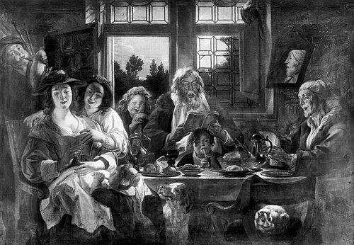 Funny company, 1658, Jacob Jordaens