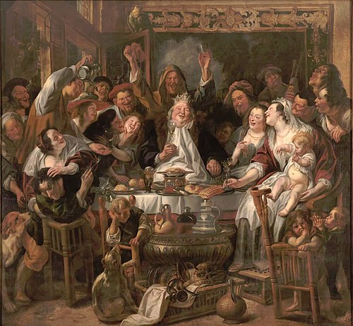 The King Drinks, 1638, Jacob Jordaens