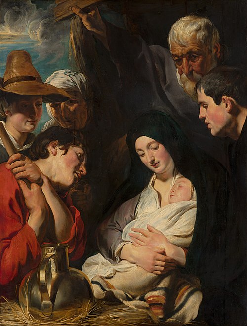 Adoration of the Shepherds, , Jacob Jordaens