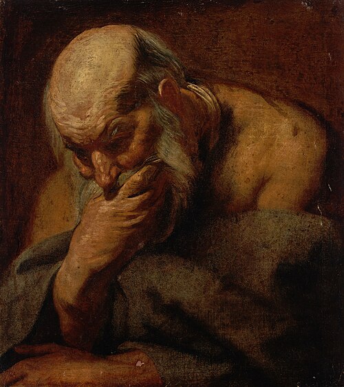 Head study of a bearded man, possibly an apostle, 1620, Jacob Jordaens