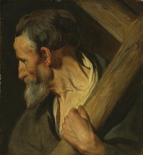 Study for the apostle Saint Andrew, 1619, Jacob Jordaens