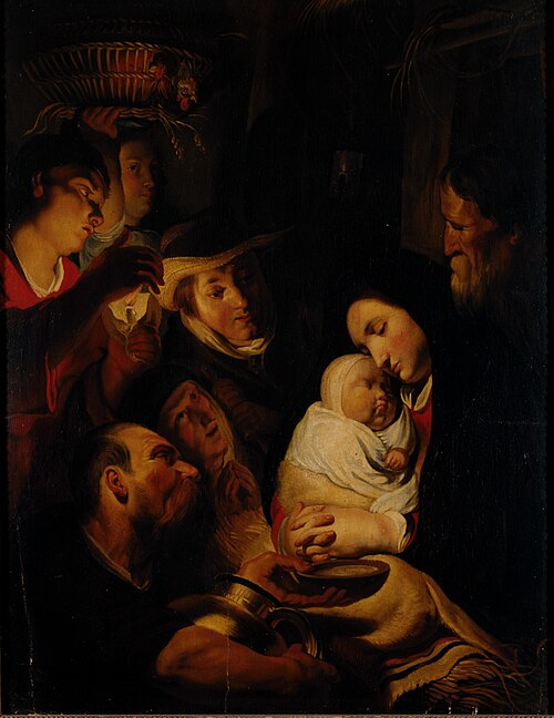 The Adoration of the Shepherds., 1650, Jacob Jordaens