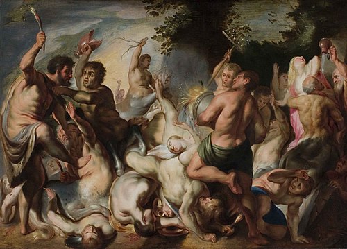 The Battle of the Lapiths and Centaurs, 1615, Jacob Jordaens