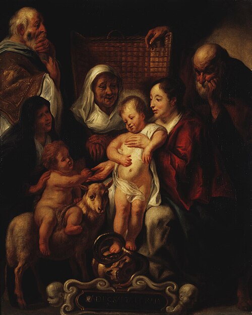 The Holy Family (Hermitage), 1650, Jacob Jordaens