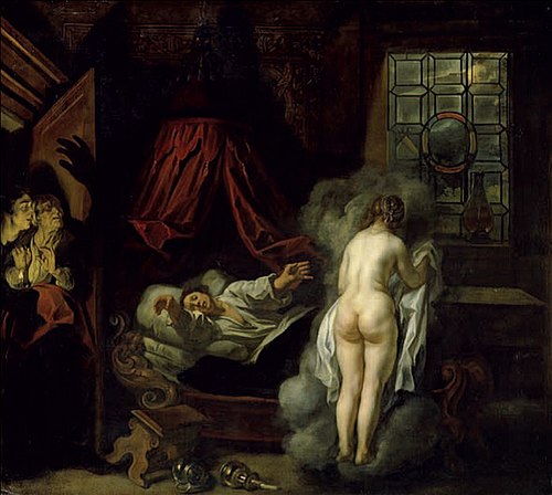 Nocturnal Appearance (the Dream), 1650, Jacob Jordaens