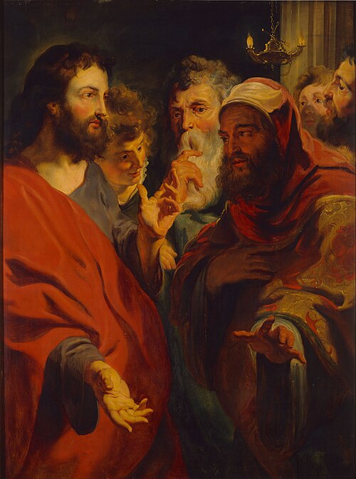 Christ instructing Nicodemus, 1625, Jacob Jordaens