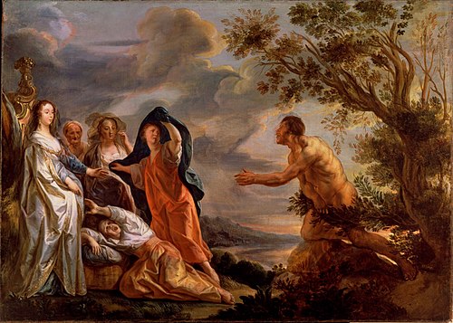 Odysseus and Nausicaa, 1630, Jacob Jordaens