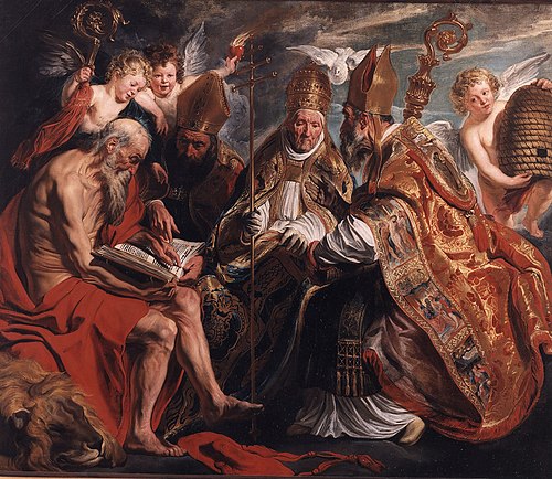The Four Latin Church Fathers, 1620, Jacob Jordaens