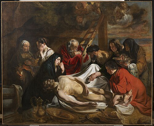 La lamentation sur le corps du Christ mort, 1625, Jacob Jordaens