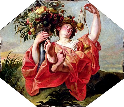 Libra, from the Signs of the Zodiac, 1650, Jacob Jordaens
