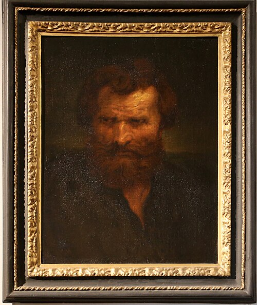 Tête d'homme, 1650, Jacob Jordaens