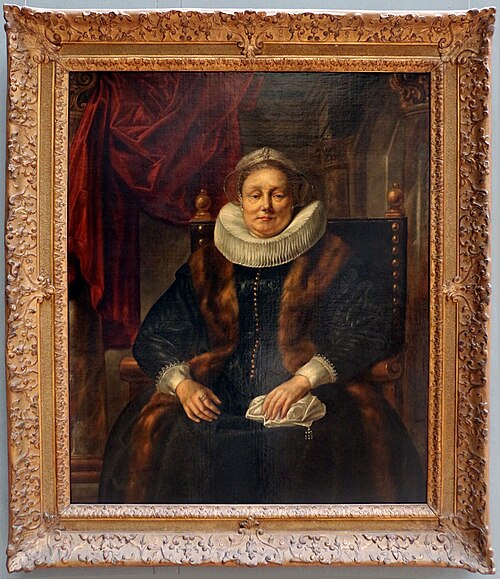 Portrait of an unknown woman, 1641, Jacob Jordaens