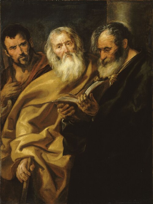 Saint Mathieu et deux apôtres, 1643, Jacob Jordaens