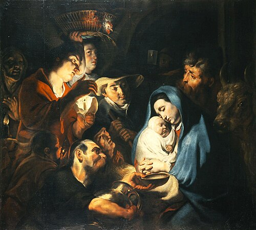 Adoration of the Shepherds, 1615, Jacob Jordaens
