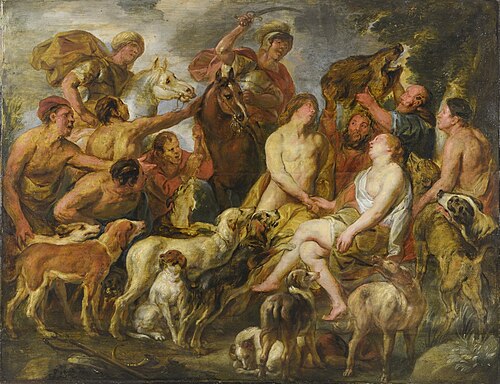 Meleager Presenting the Boar's Head to Atalanta, 1630, Jacob Jordaens