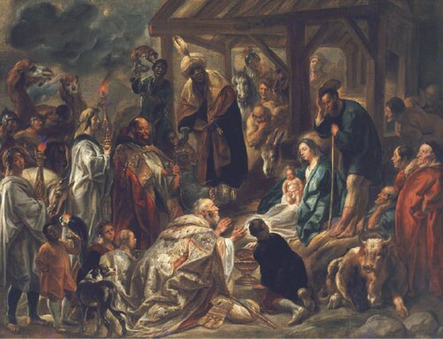 Adoración de los Magos, 1669, Jacob Jordaens