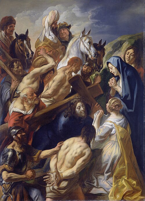 The carrying of the cross, 1657, Jacob Jordaens
