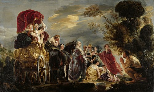 The Meeting of Odysseus and Nausicaa, 1630, Jacob Jordaens