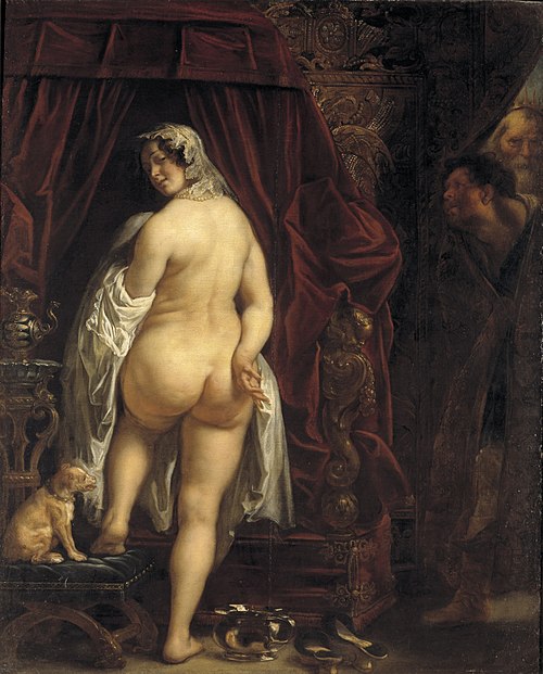 Le roi Candaule montrant sa femme à Gygès, 1646, Jacob Jordaens
