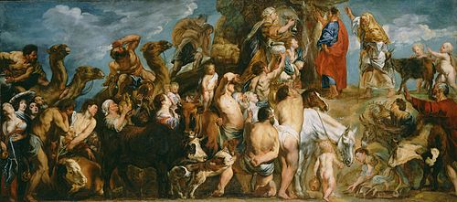 Moses Striking Water from the Rock, 1645, Jacob Jordaens