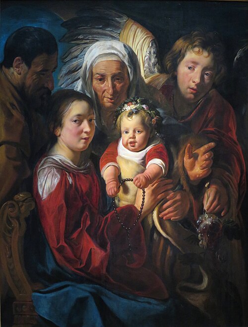 The Holy Family, 1614, Jacob Jordaens