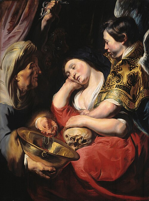 Temptation of Mary Magdalen, 1616, Jacob Jordaens
