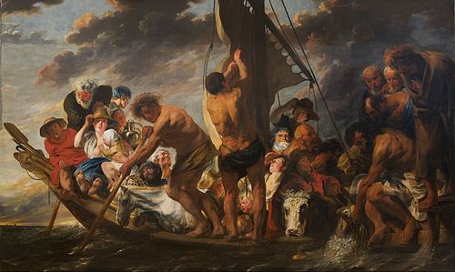 Le statère dans la bouche du poisson. (Ev. Matthieu, chap. 17, verset 27), 1620, Jacob Jordaens