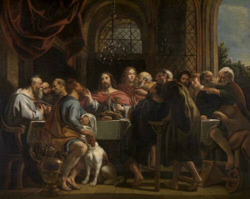 The Last Supper, 1650, Jacob Jordaens