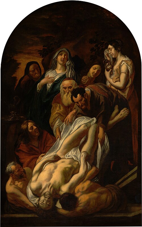 Christ's Entombment, 1665, Jacob Jordaens