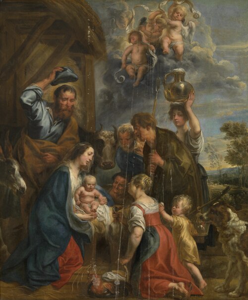 The Adoration of the Shepherds, 1653, Jacob Jordaens