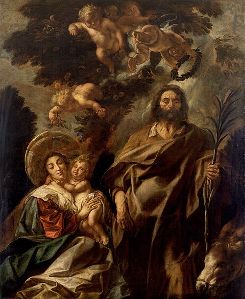 Le Repos pendant la fuite en Egypte, 1657, Jacob Jordaens