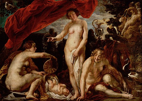 Daughters of Kekrops Finding Erichthonios., 1640, Jacob Jordaens