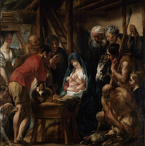 L'Adoration des bergers, 1650, Jacob Jordaens