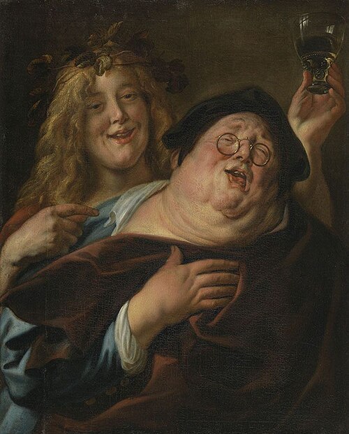 Old reveler, 1641, Jacob Jordaens